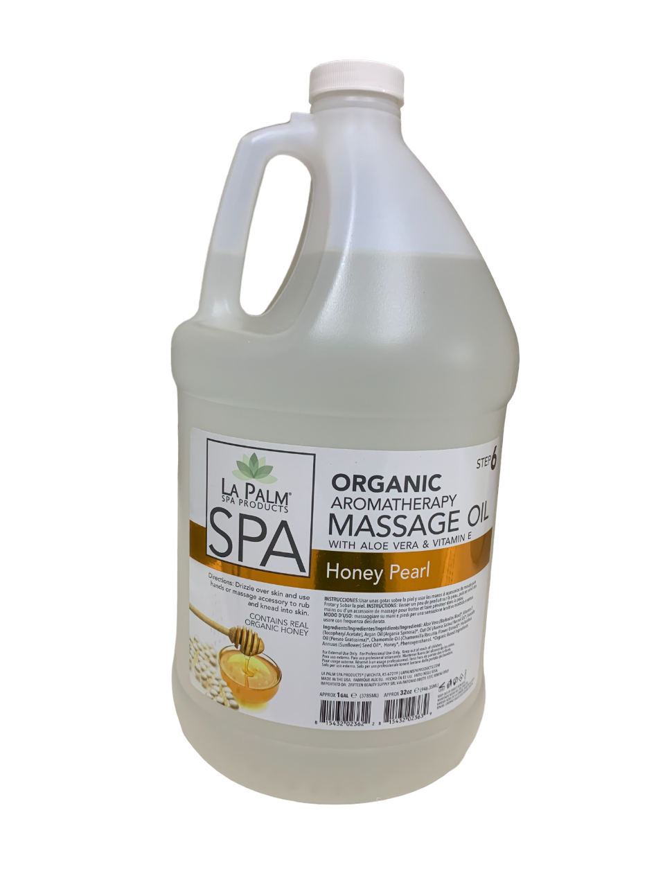 Lapalm Organic Aromatherapy Massage Oil Honey Pearl